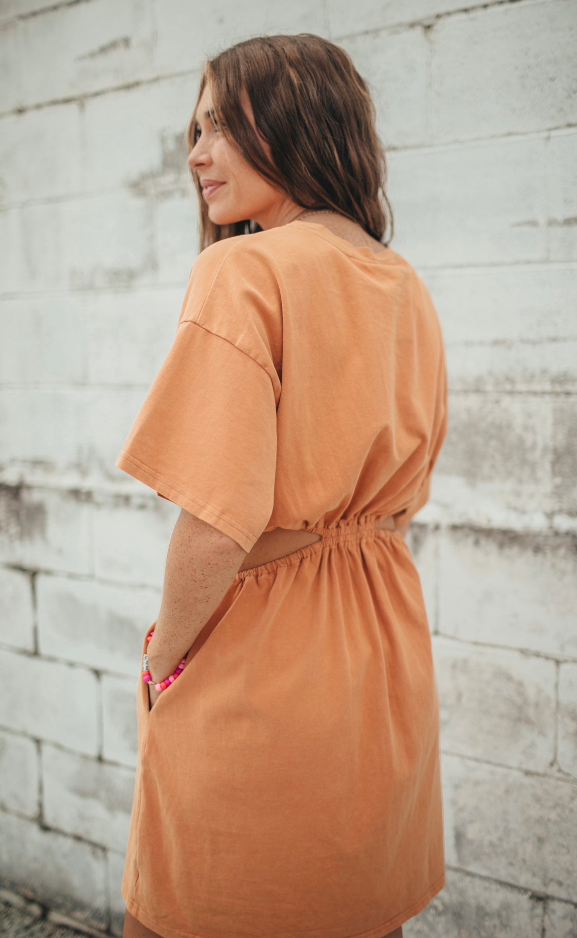Golden T-Shirt Dress