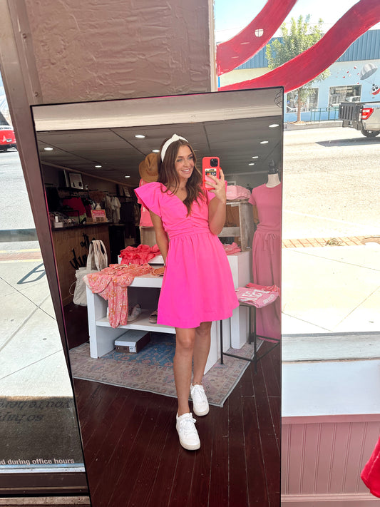 Pink Poplin Dress