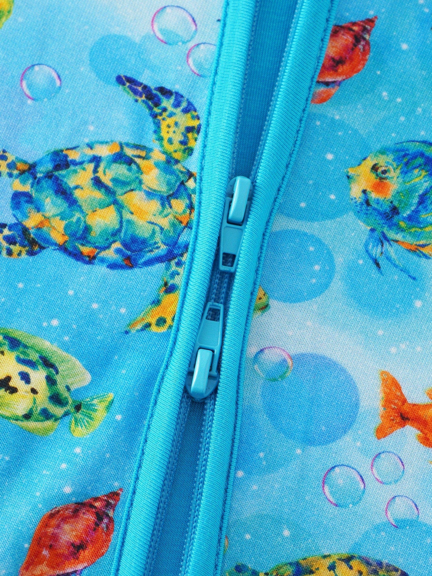 Sea Turtle Bamboo Zippy Pajamas / Jammies