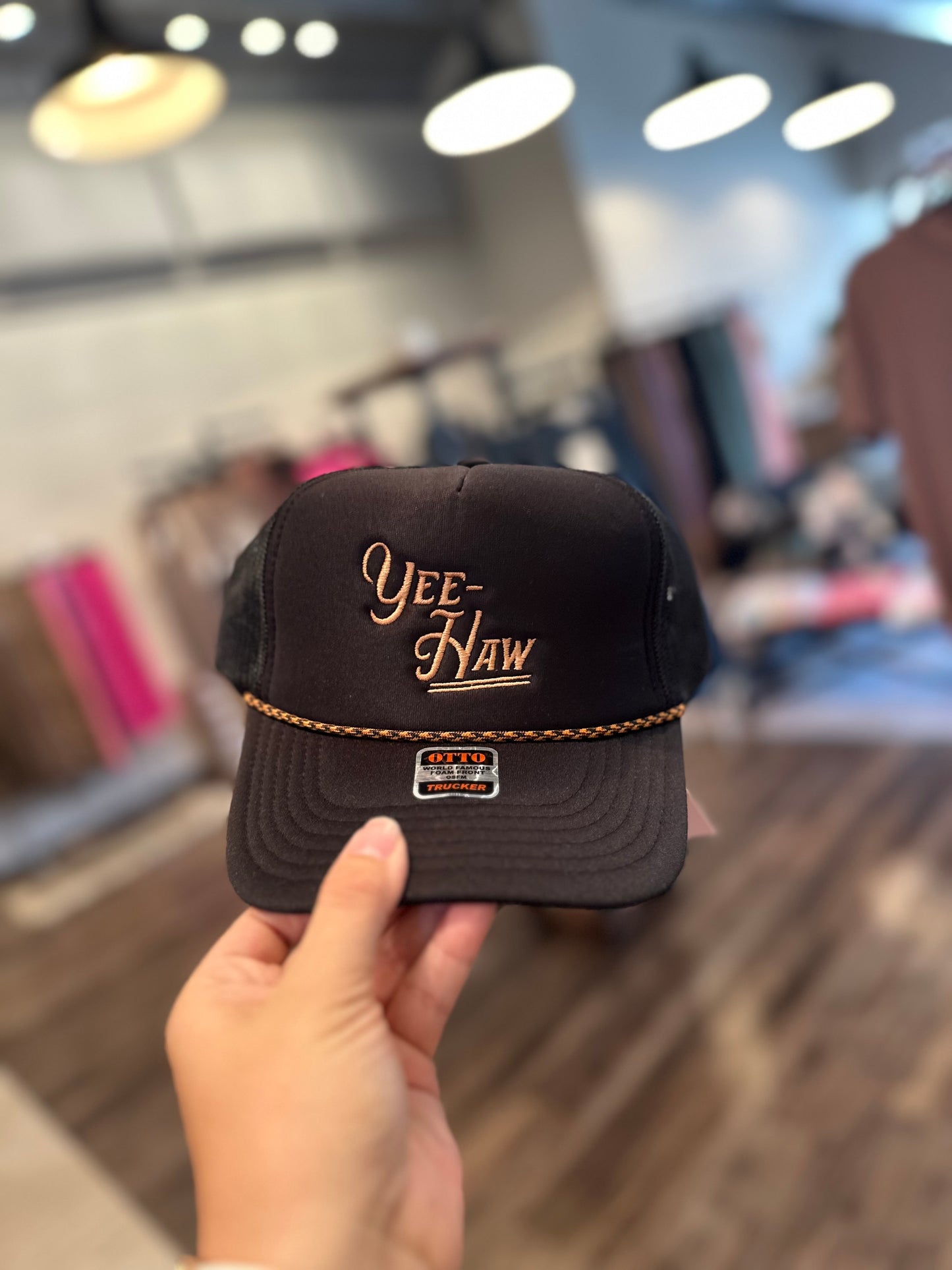 Yee - haw trucker hat