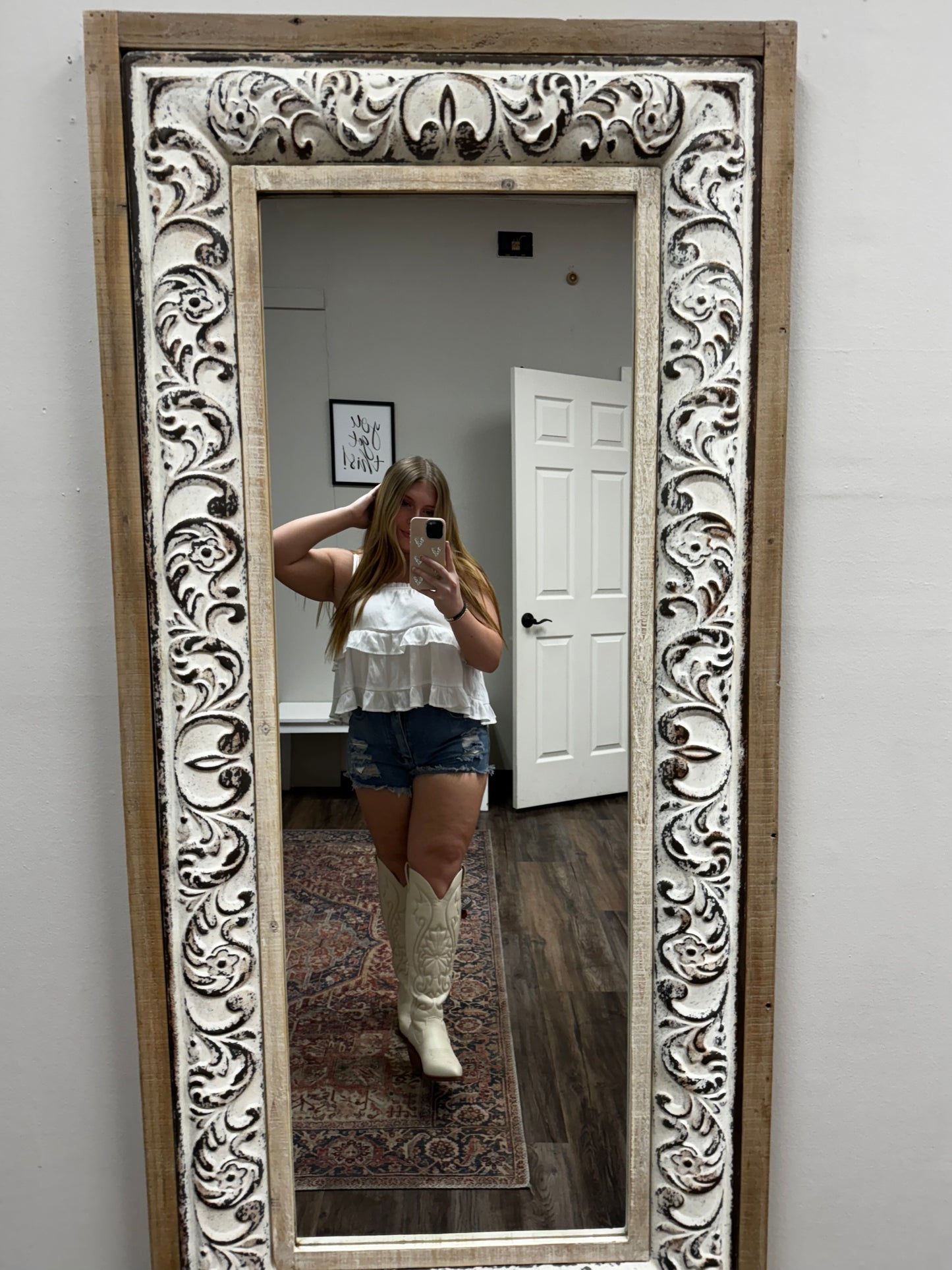 Ivory cowgirl boots