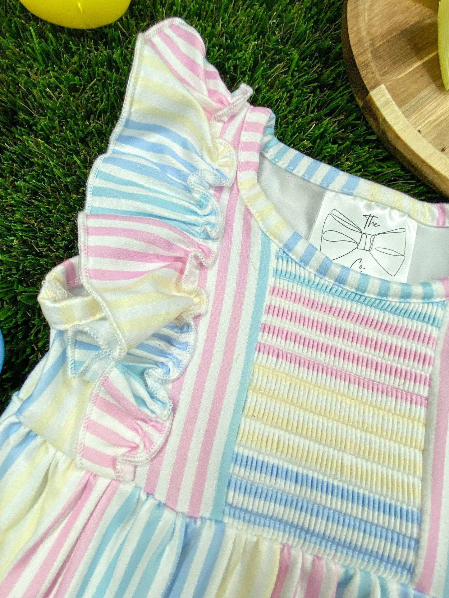Classic Stripes Girls Infant Romper