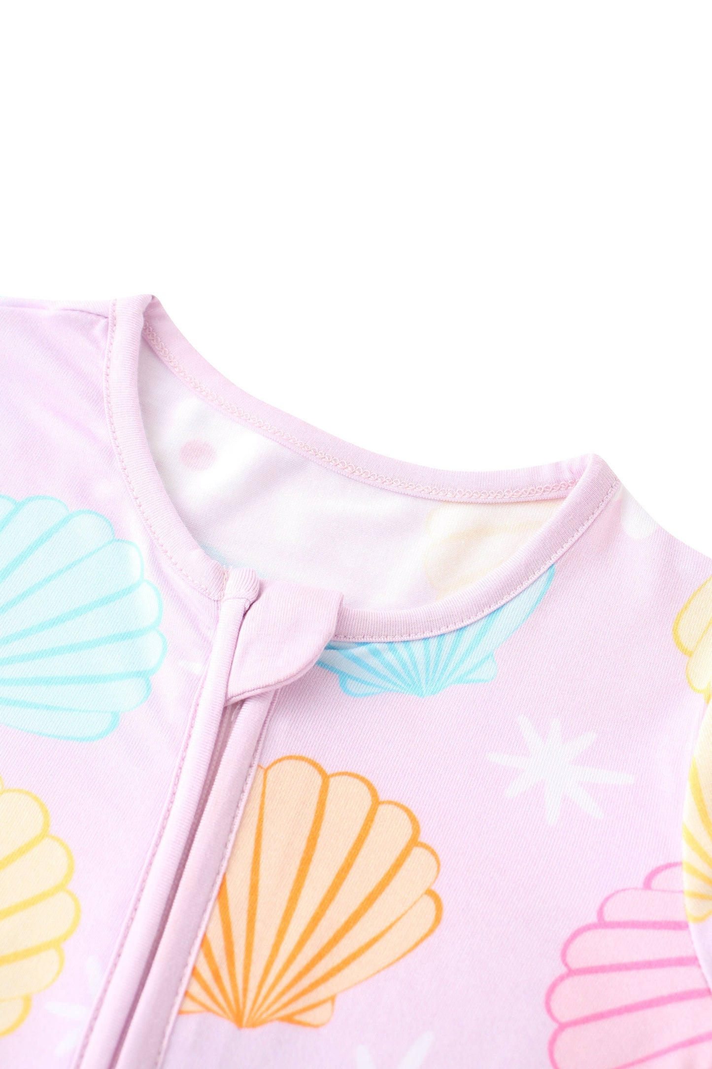 Pastel Seashell Bamboo Zippy Pajamas / Jammies