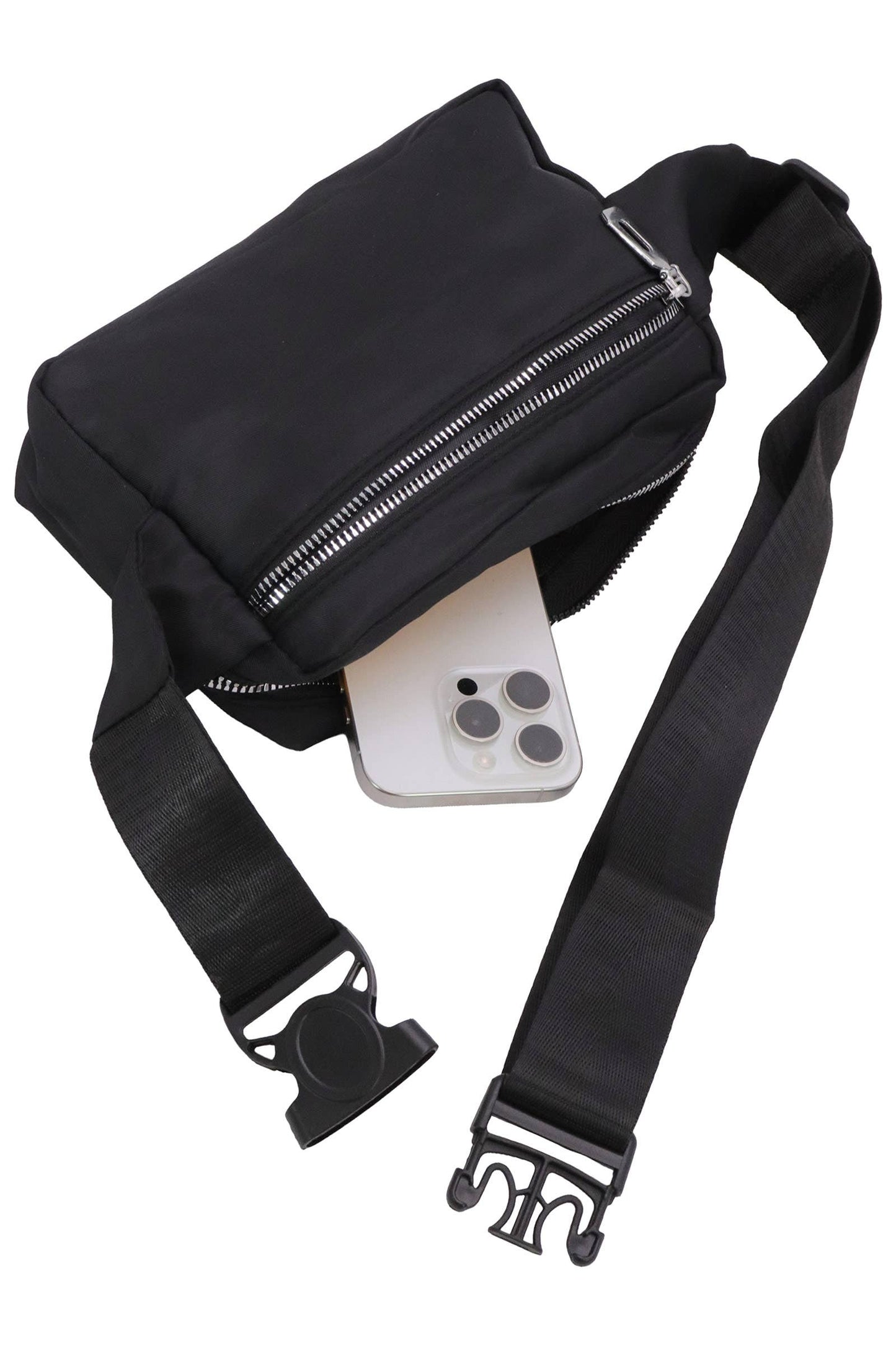 Matte Solid Belt Bum Fanny Pack