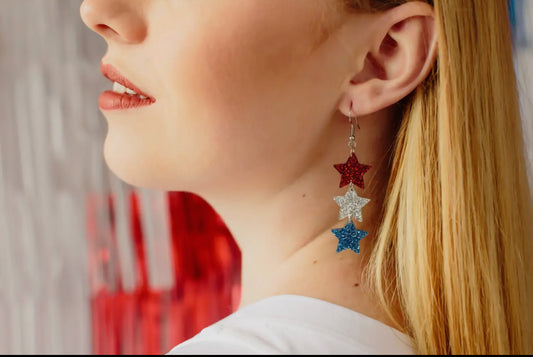 Fourth of July earrings