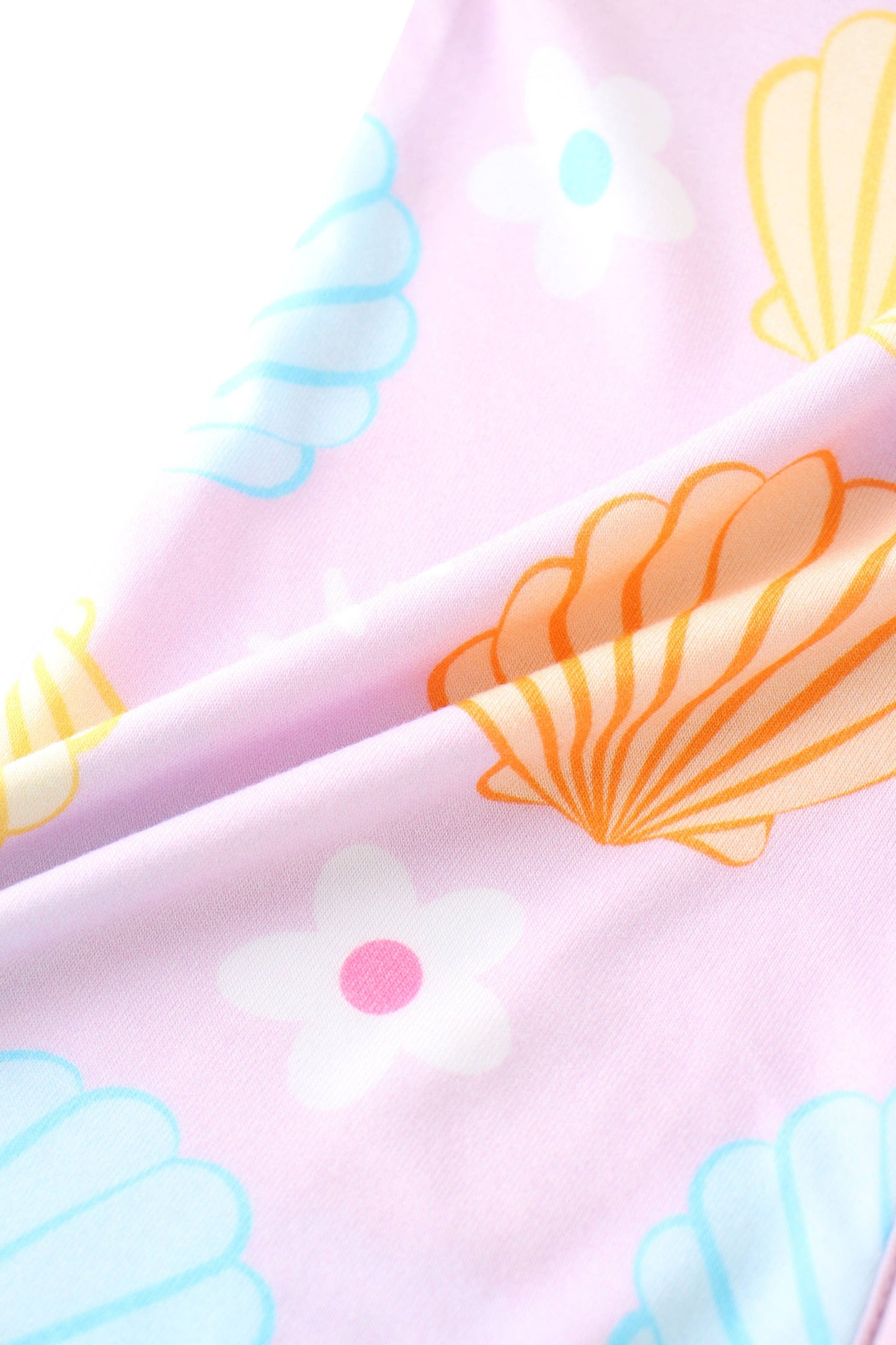 Pastel Seashell Bamboo Zippy Pajamas / Jammies