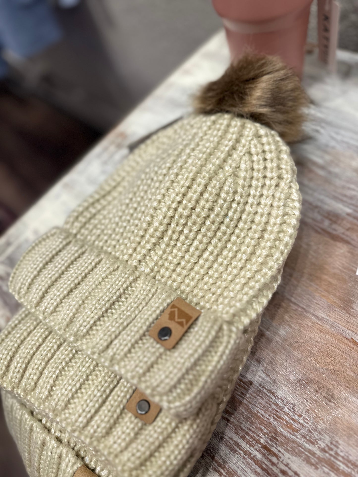 Mountain Pom Beanies