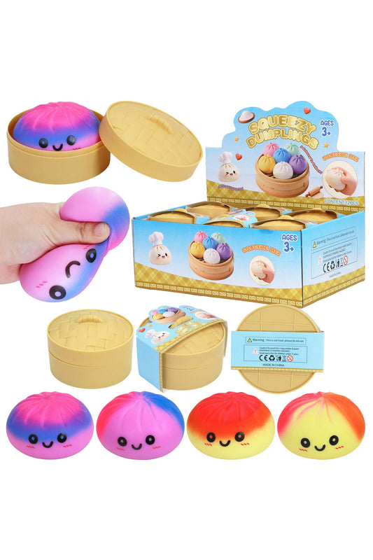 Ombre Dumpling Soft Slime Filled Squishy Blind Box - 12 Pcs