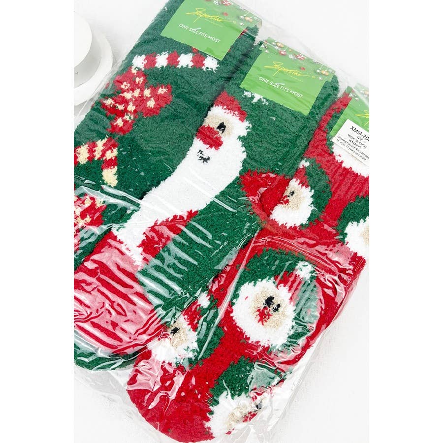 Santa and Friends Christmas Cozy Socks