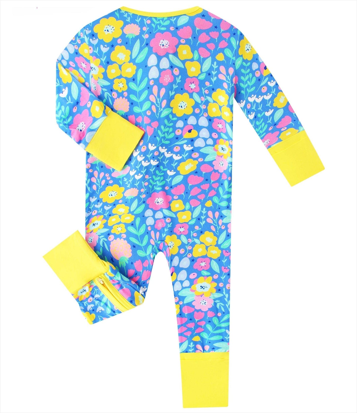 Sunny Blooms Bamboo Zippy Pajamas / Jammies