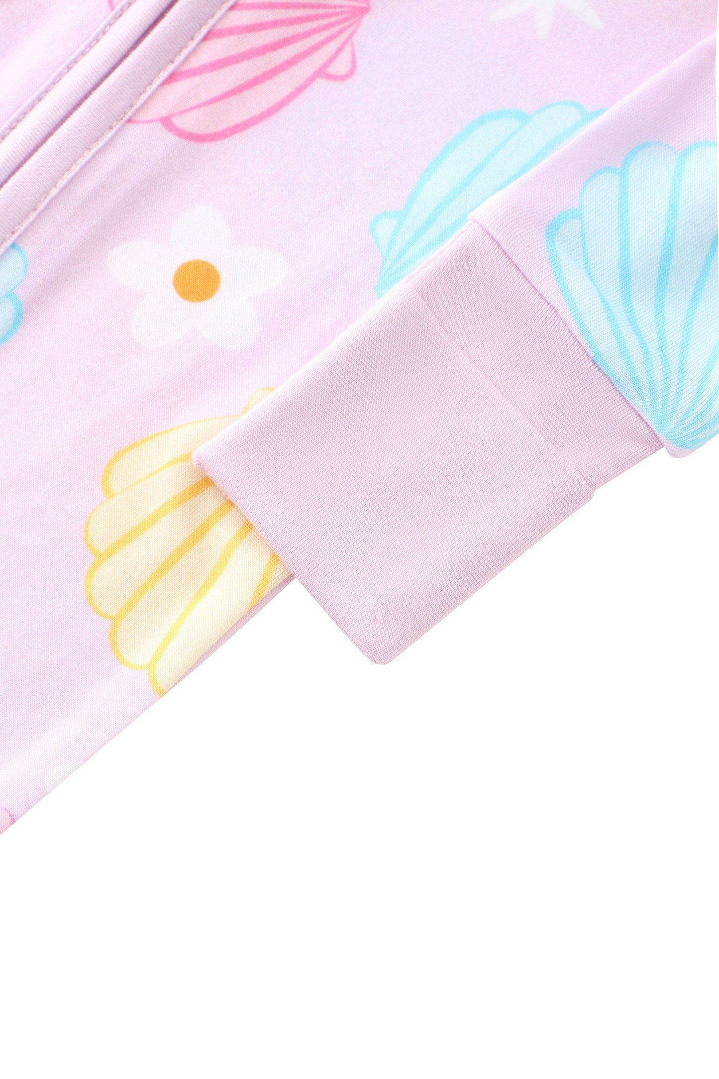 Pastel Seashell Bamboo Zippy Pajamas / Jammies