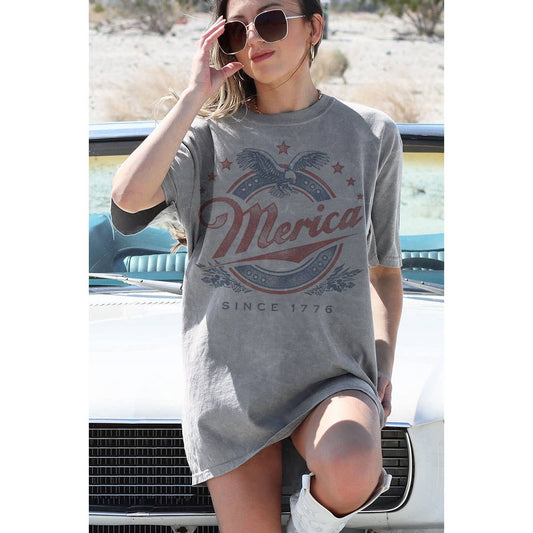 MERICA OVERSIZED GRAPHIC TEE