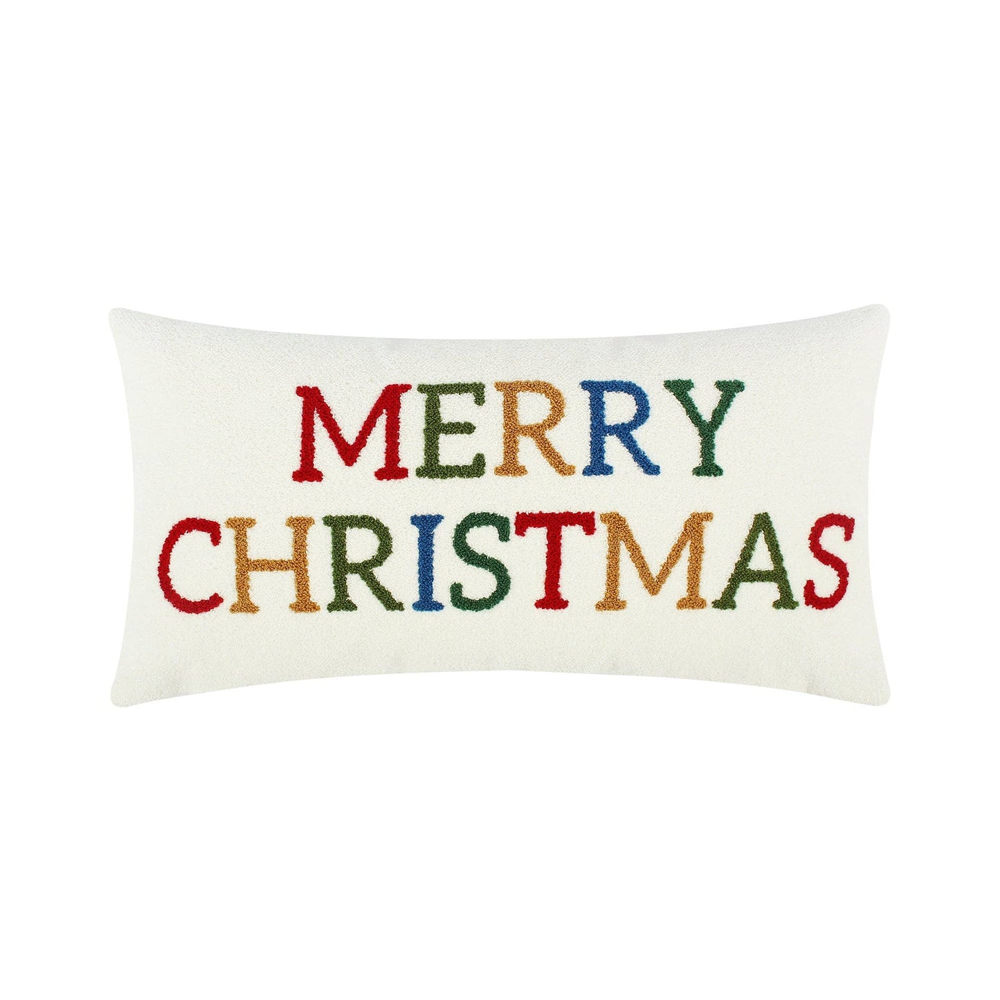 Festive Baubles Merry Christmas Throw Pillow