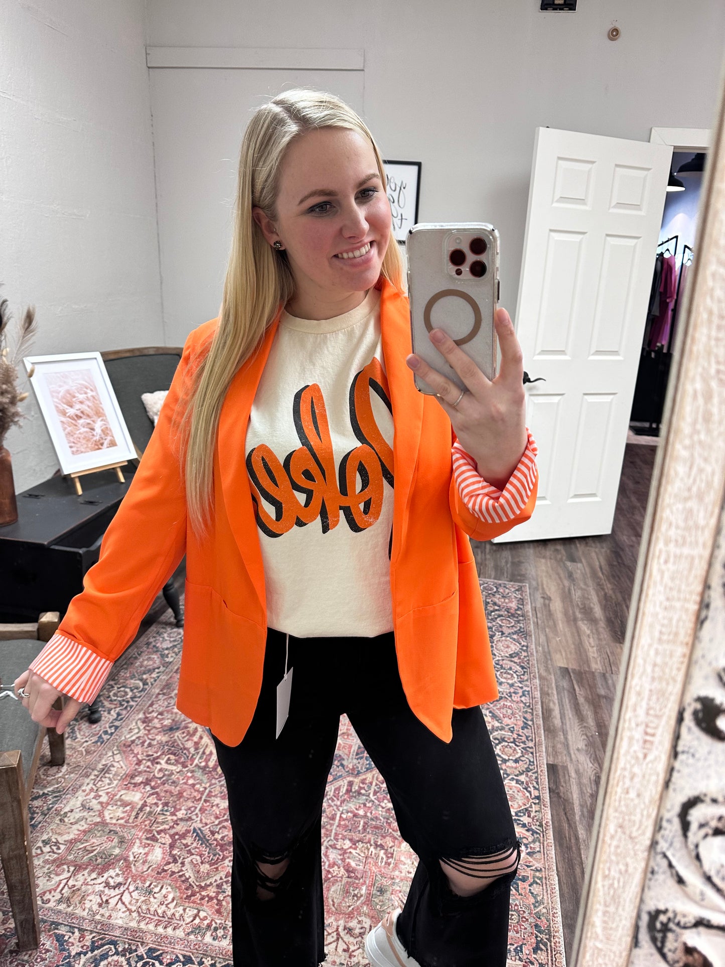 Orange Blazer