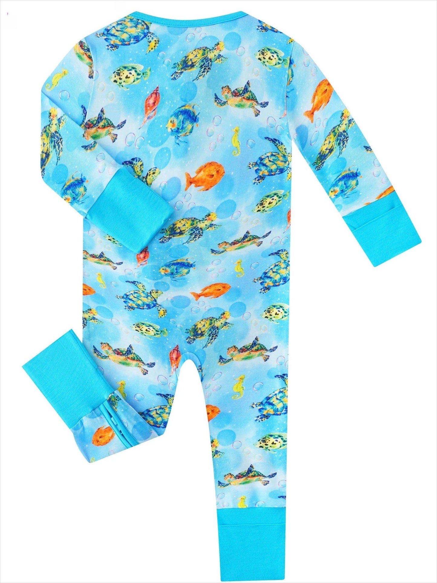 Sea Turtle Bamboo Zippy Pajamas / Jammies