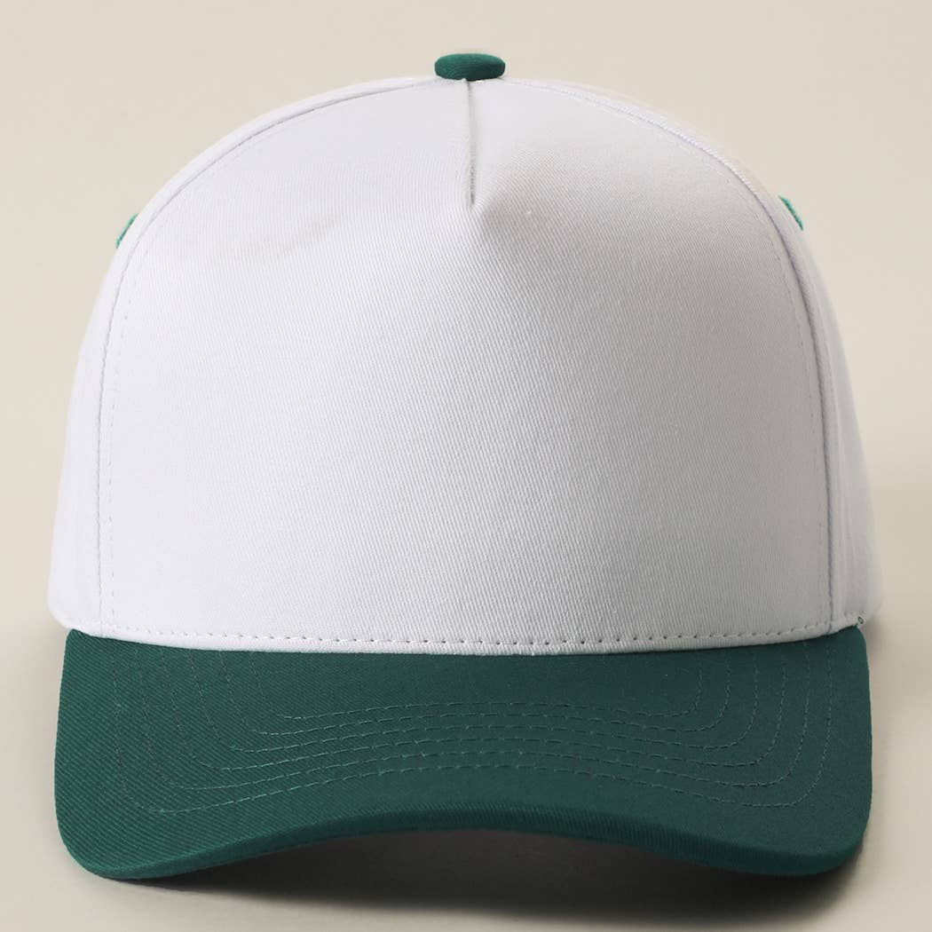 Color Pop Button Two-Tone Trucker Hat