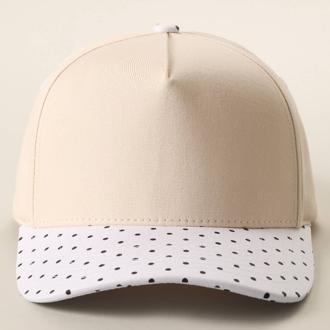 SMALL POLKA DOT Brim Two-Tone Trucker Hat