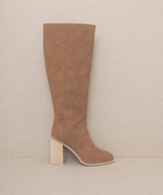 The Shiloh Brown Knee High Heel Boot