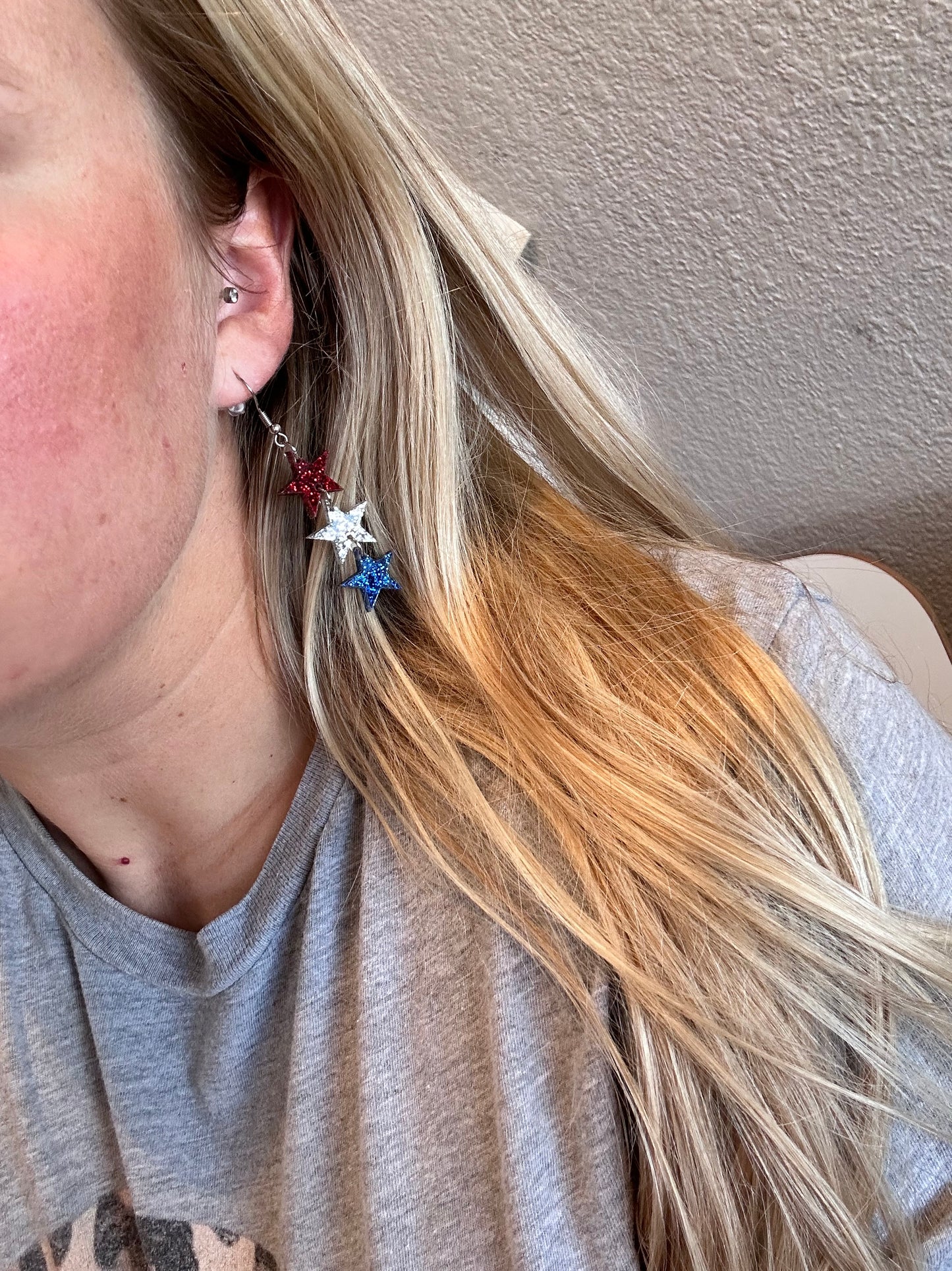 Fourth of July earrings