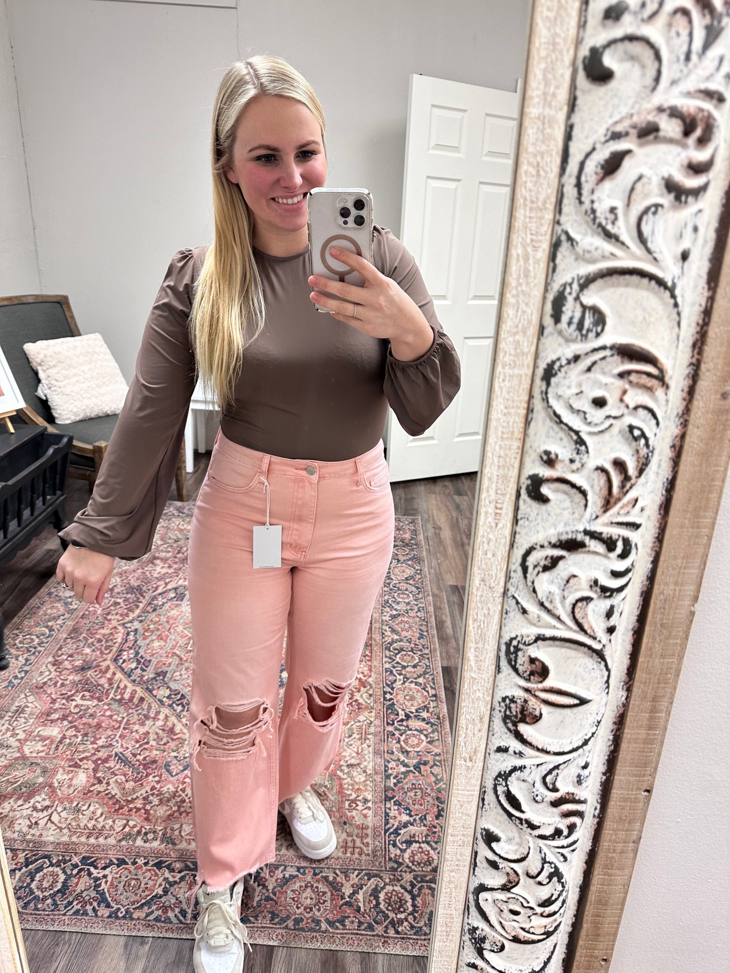 Vervet 90’s vintage pink jeans