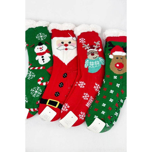 Christmas Winter Fleece Non Slip Socks