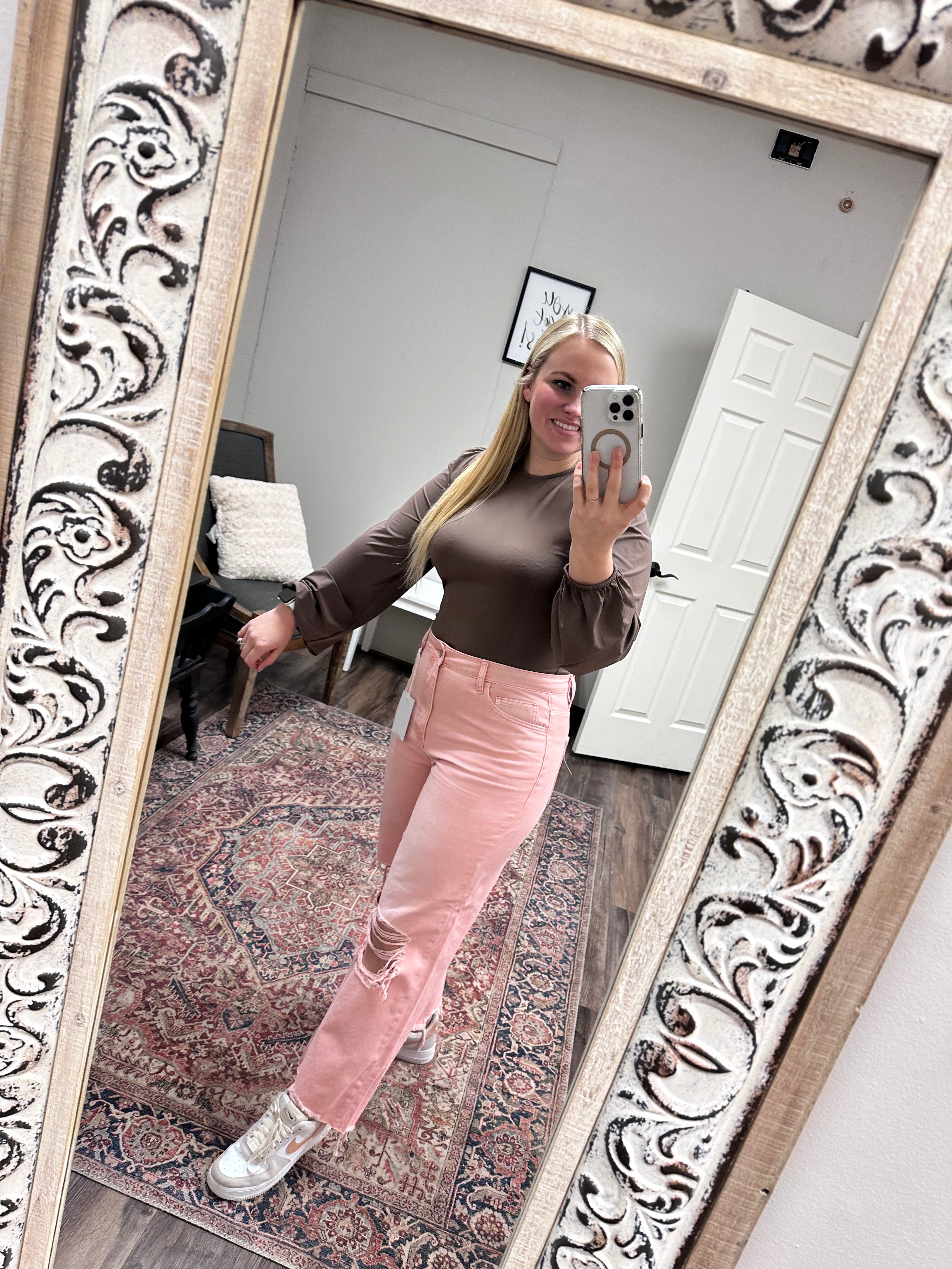 Vervet 90’s vintage pink jeans