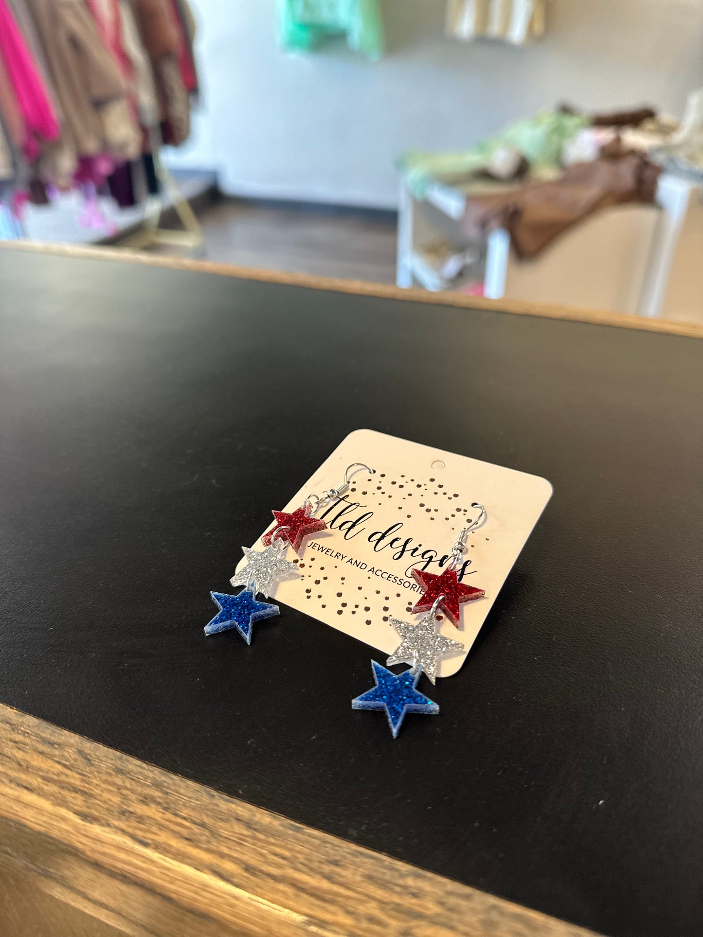 Fourth of July earrings