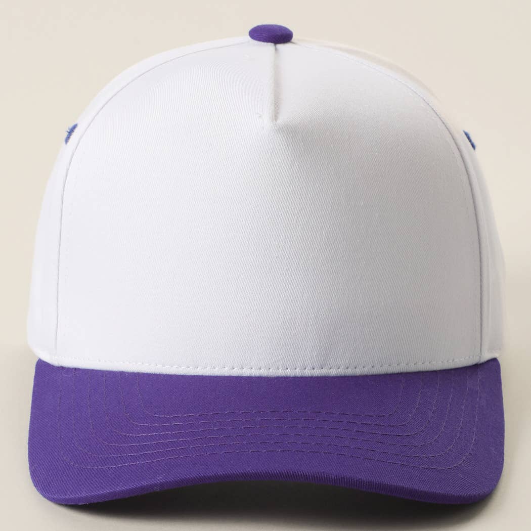 Color Pop Button Two-Tone Trucker Hat