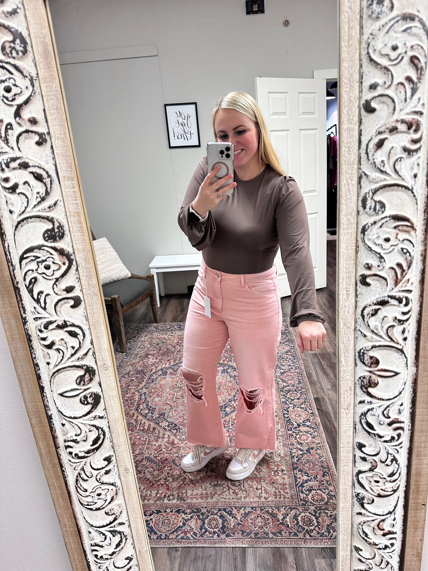 Vervet 90’s vintage pink jeans