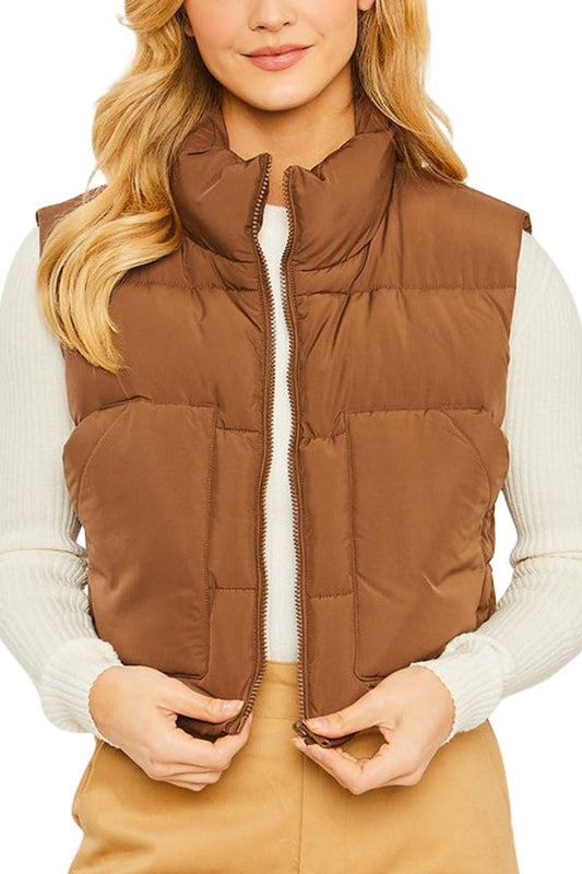 Puffer Vest With Pockets