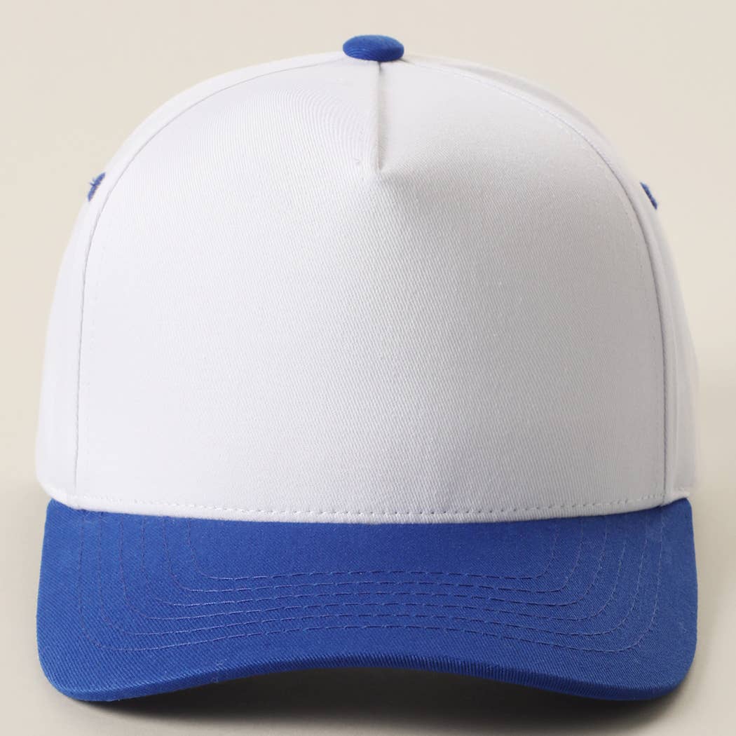Color Pop Button Two-Tone Trucker Hat