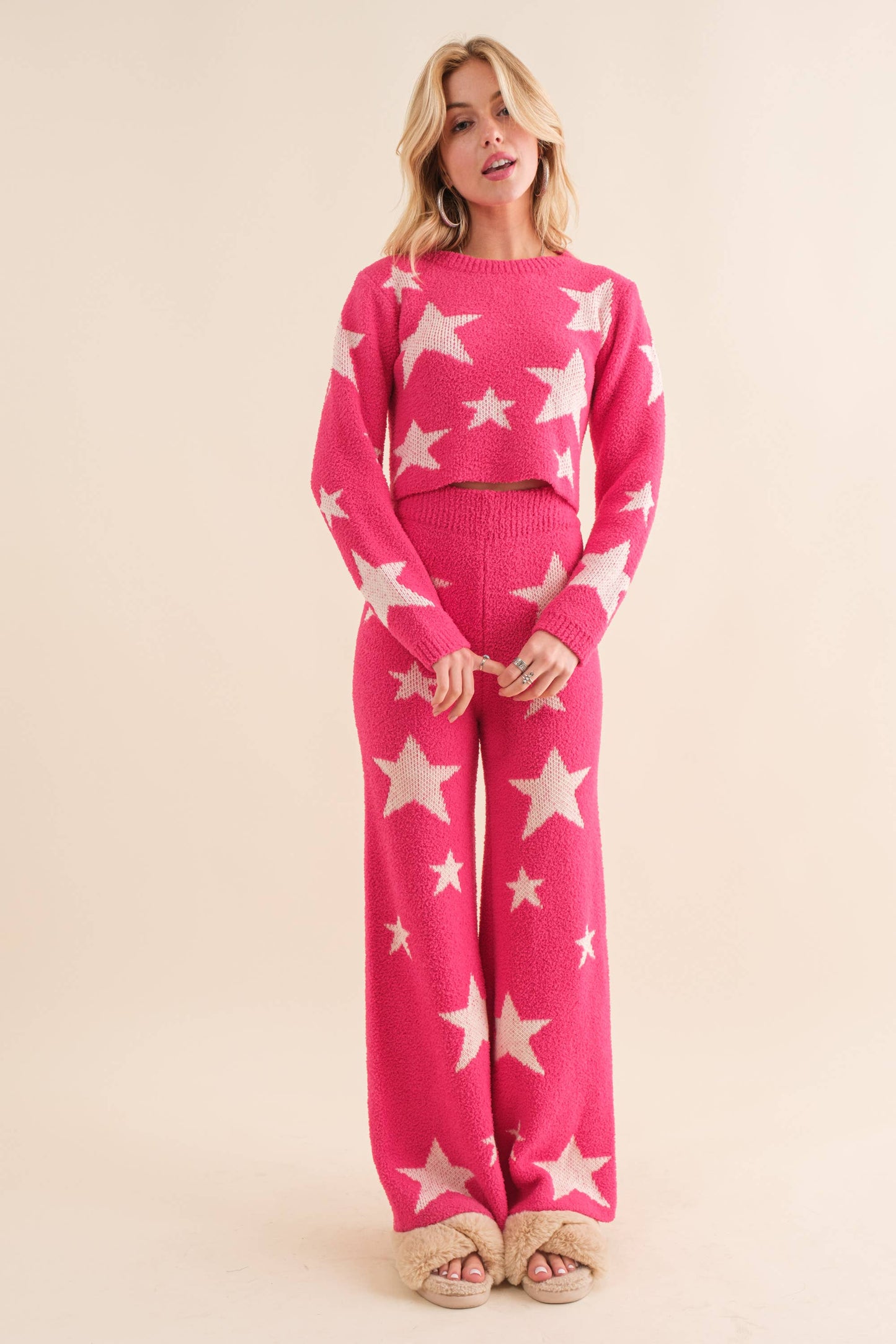 Cozy Star Print Lounge set