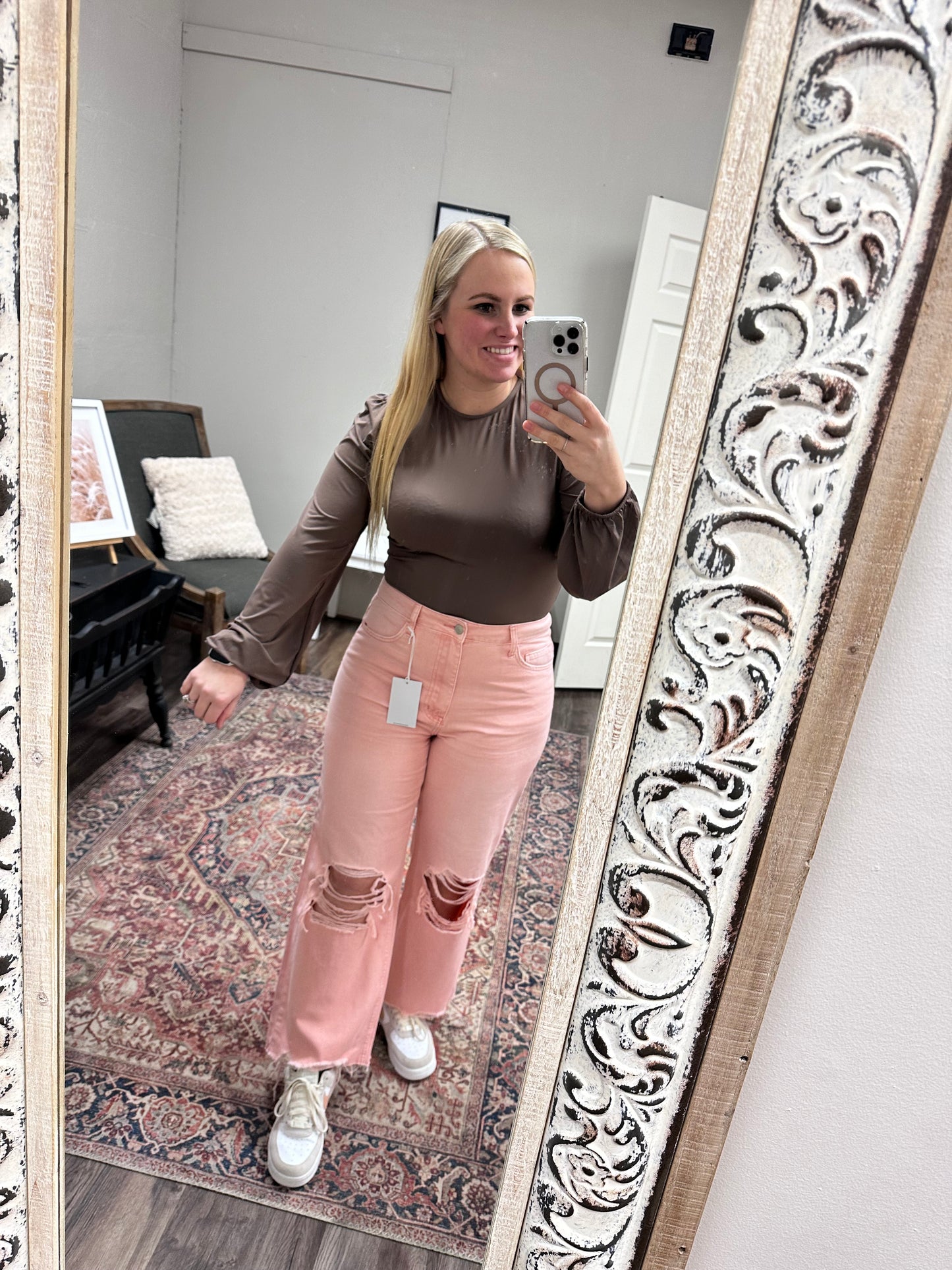 Vervet 90’s vintage pink jeans