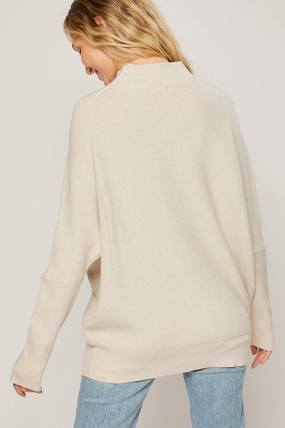 SLOUCH NECK DOLMAN PULLOVER