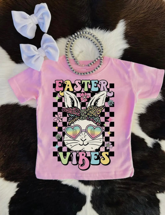 Easter vibes bunny checker