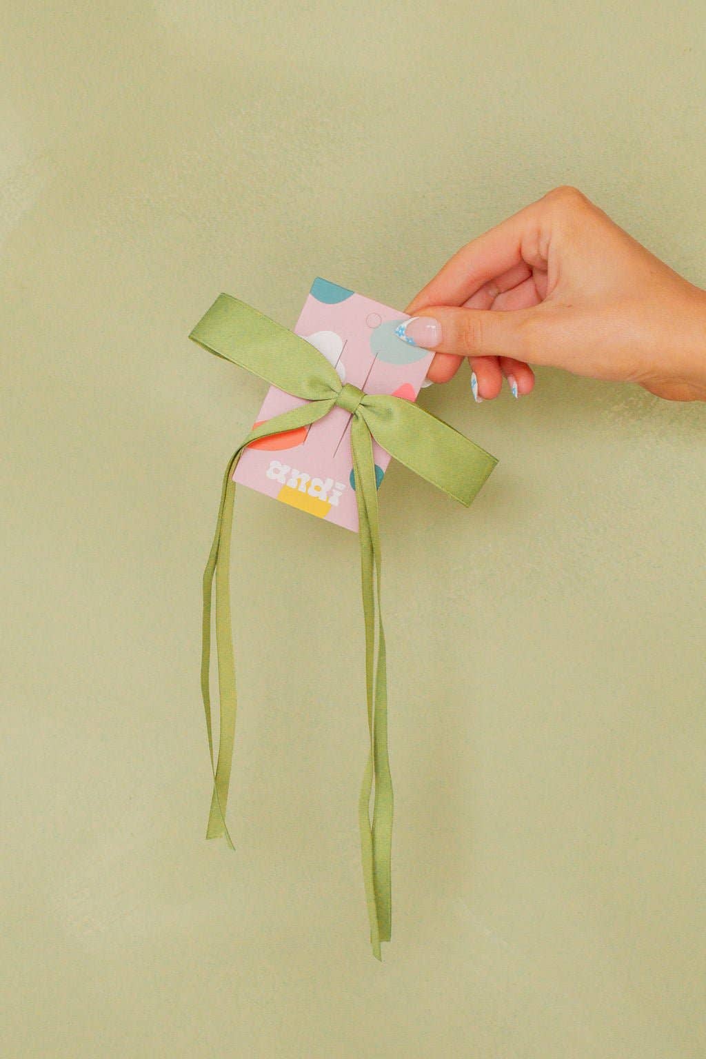 Satin Ribbon Long Bow Clip