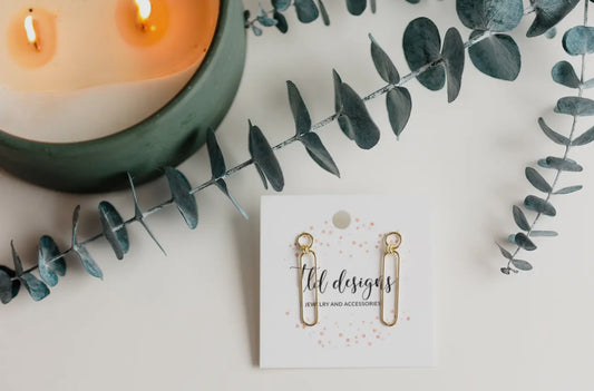 Plated loop earring