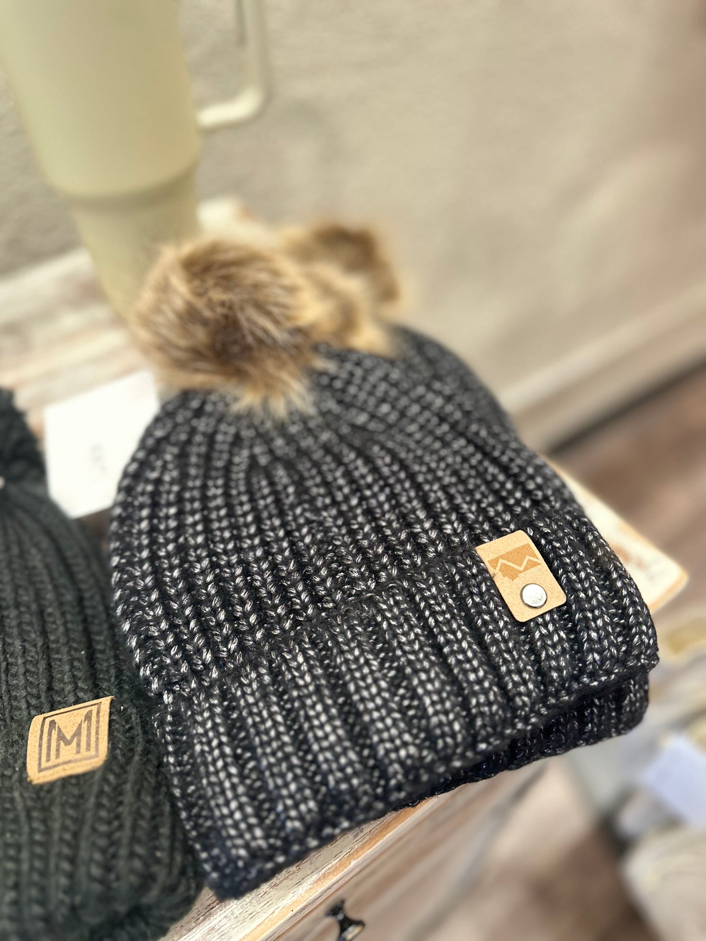 Mountain Pom Beanies