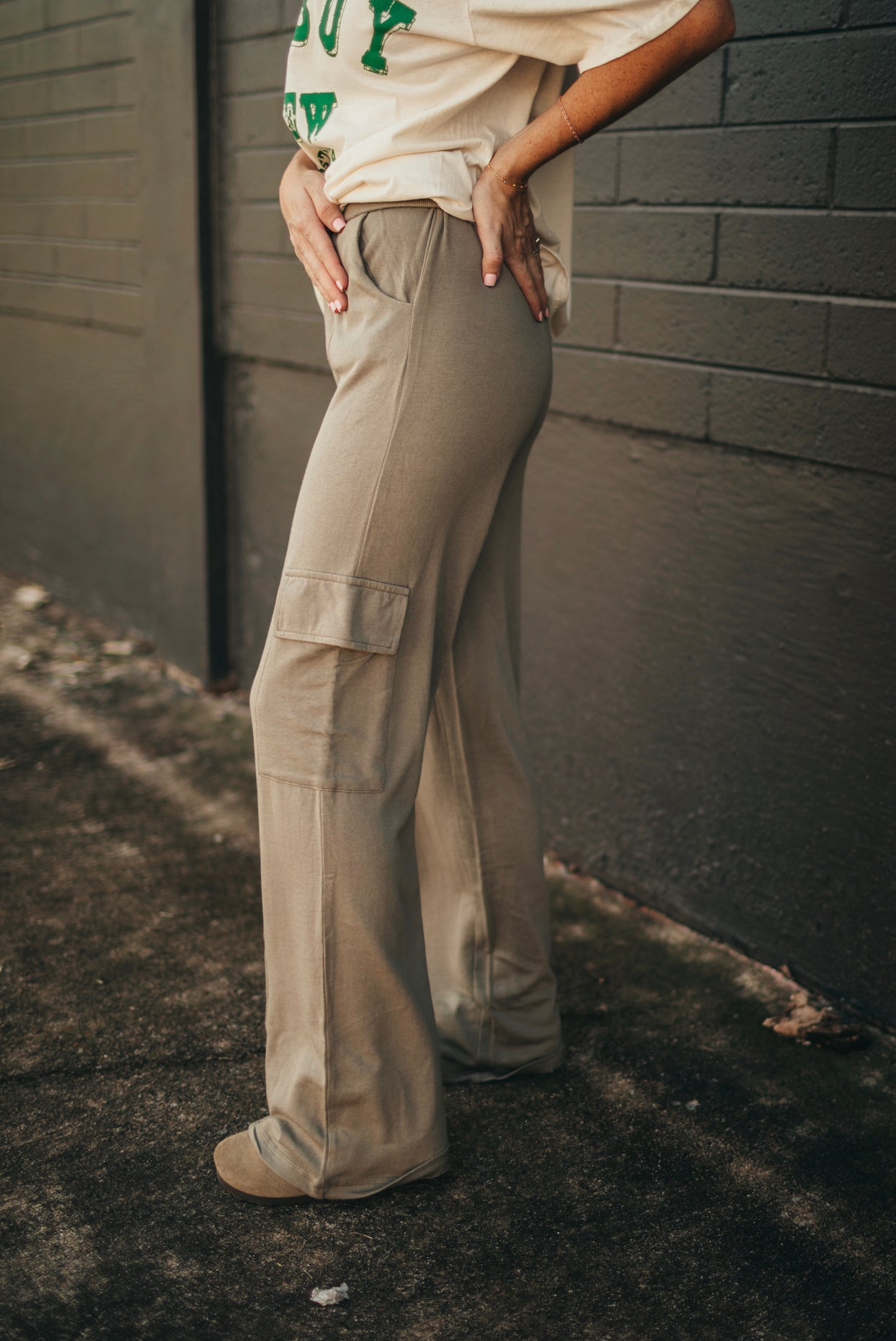 Grey Cargo Trousers