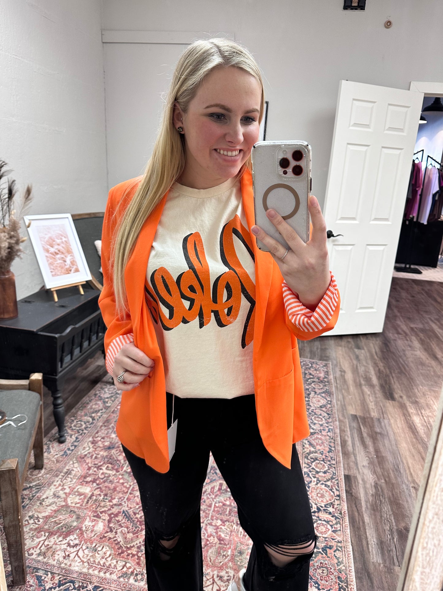 Orange Blazer