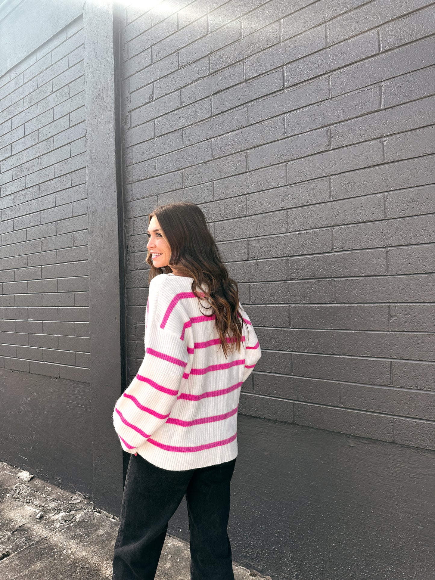 Pink Candy Sweater