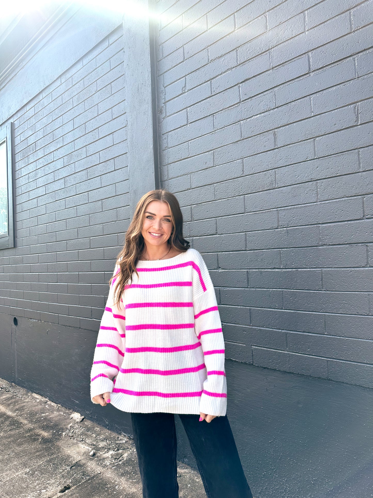 Pink Candy Sweater