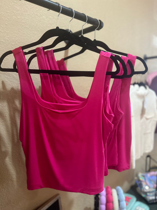 Hot pink tank