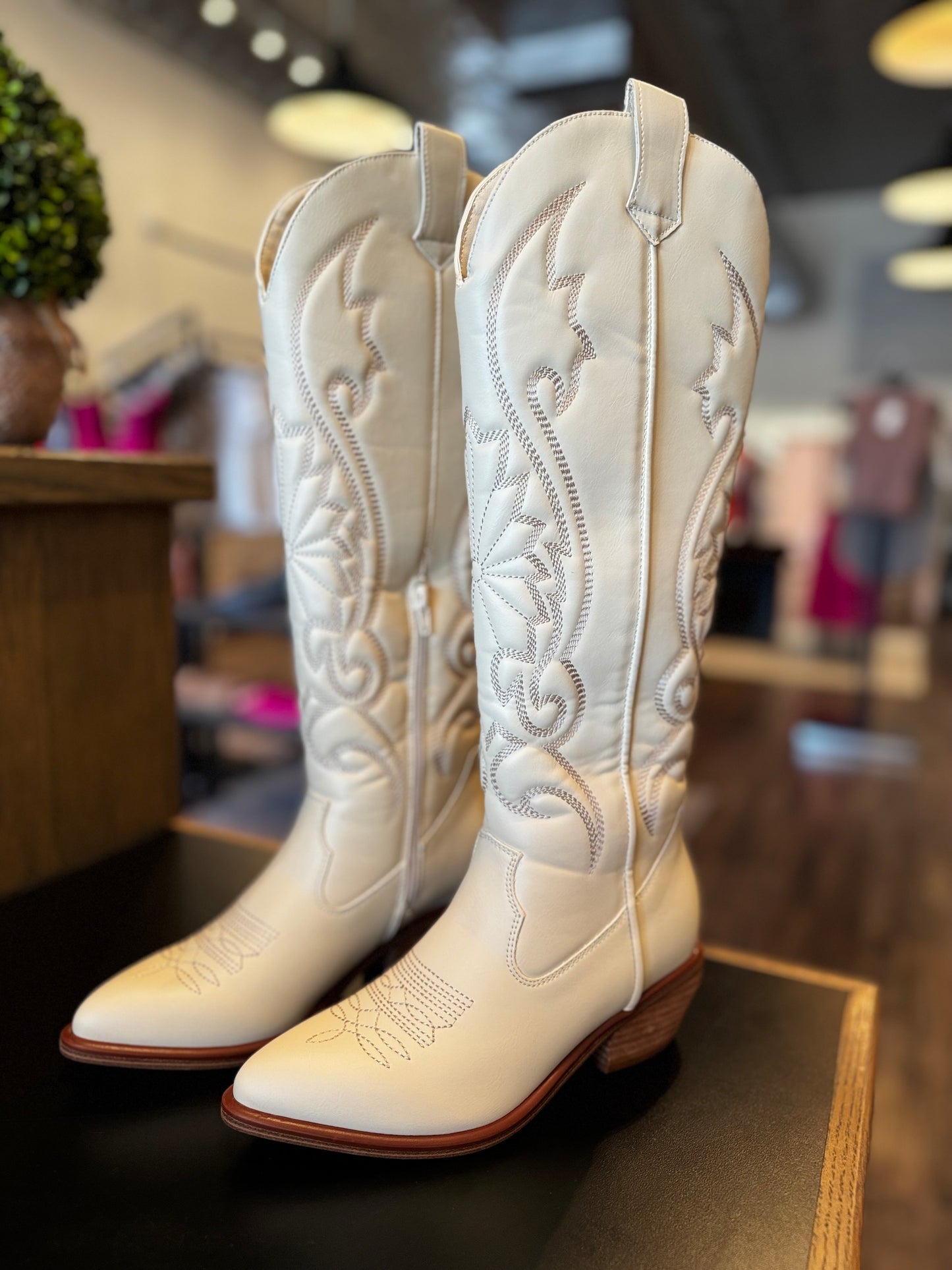 Ivory cowgirl boots