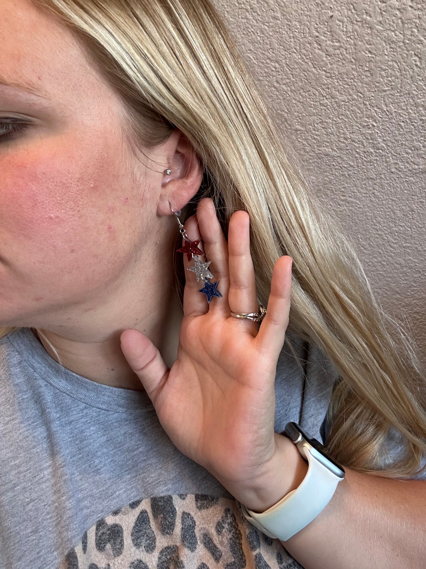 Fourth of July earrings