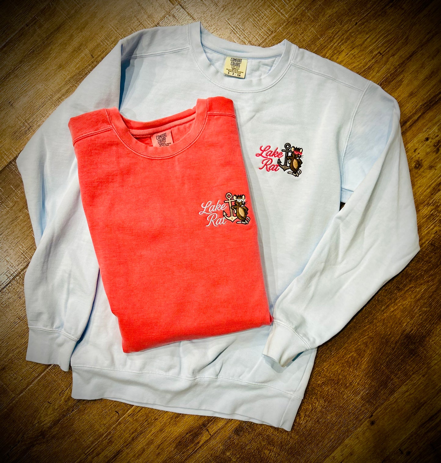 Embroidered Relaxed Crewneck Sweatshirt