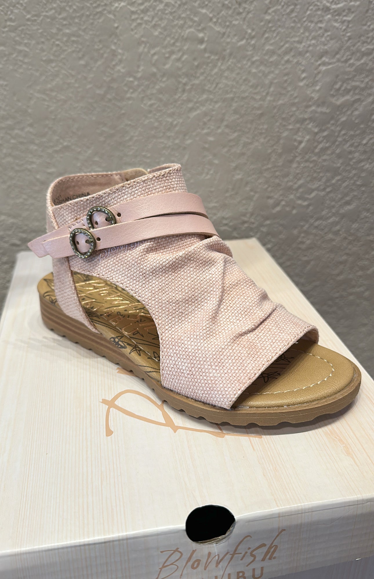 Girls Pink Pearl Sandal