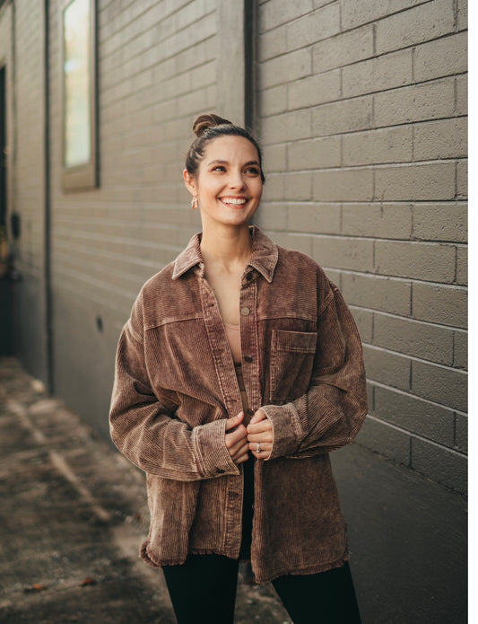 Coffee Corduroy￼ Jacket