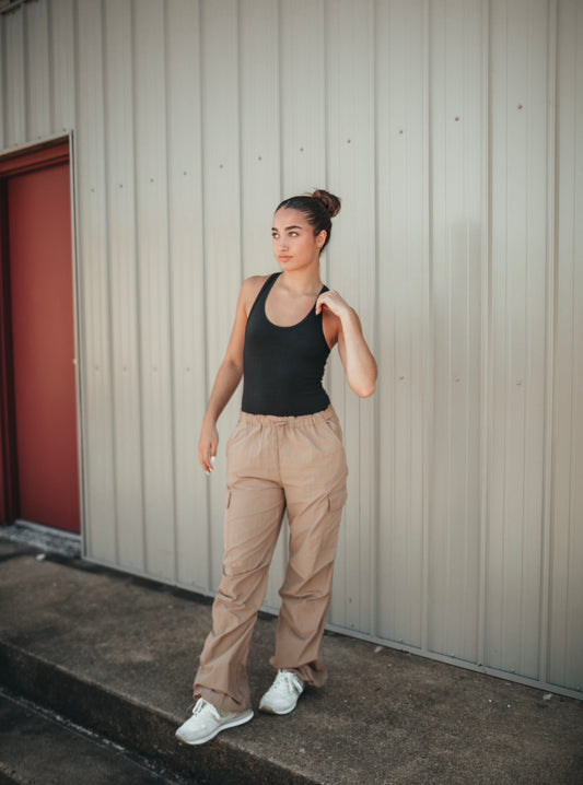 Taupe Cargo Pants