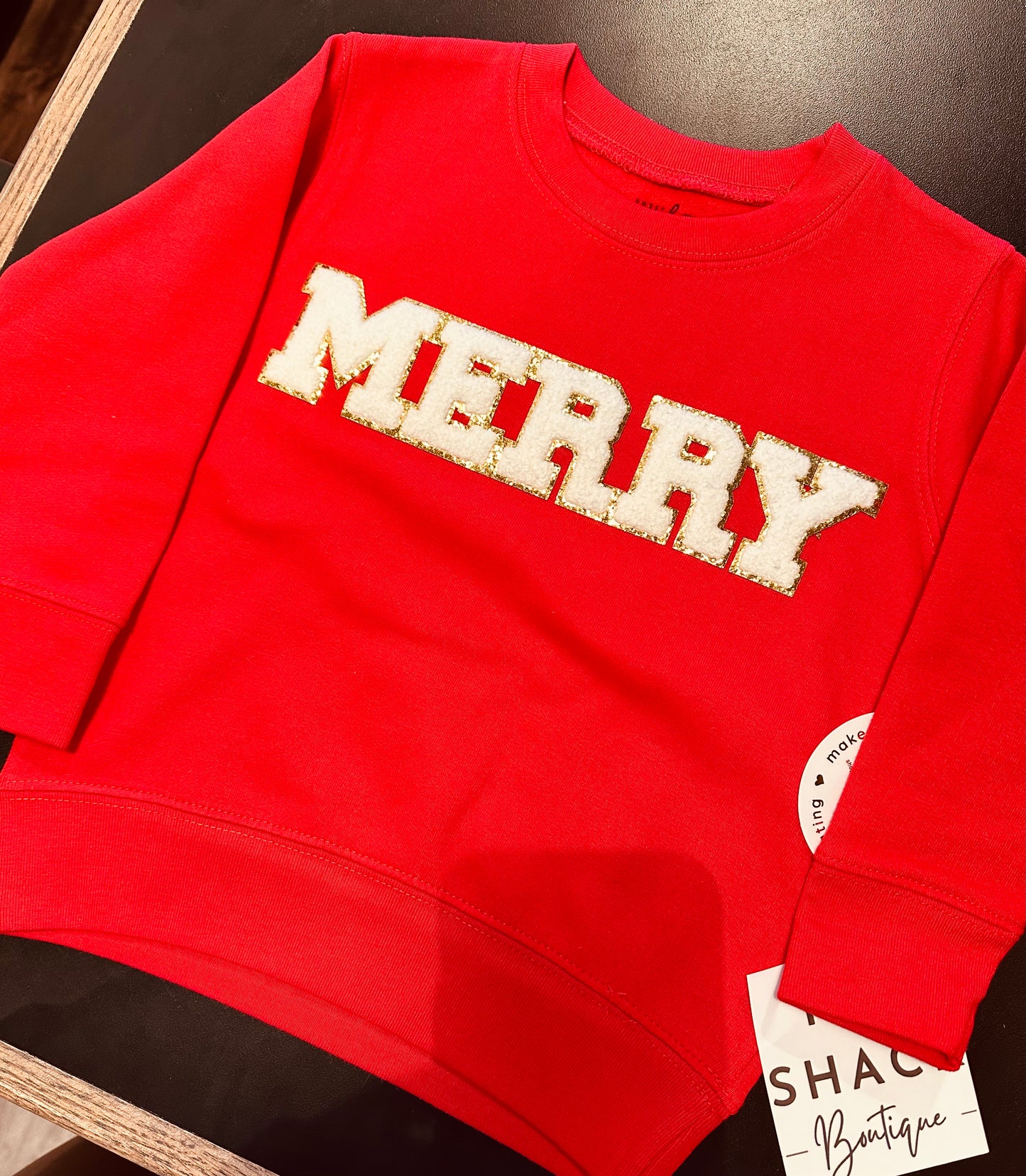 Kid’s ‘Merry‘ Christmas Sweater